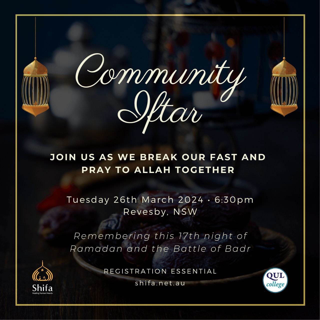 Shifa Institute and QUL College Community Iftar 2024